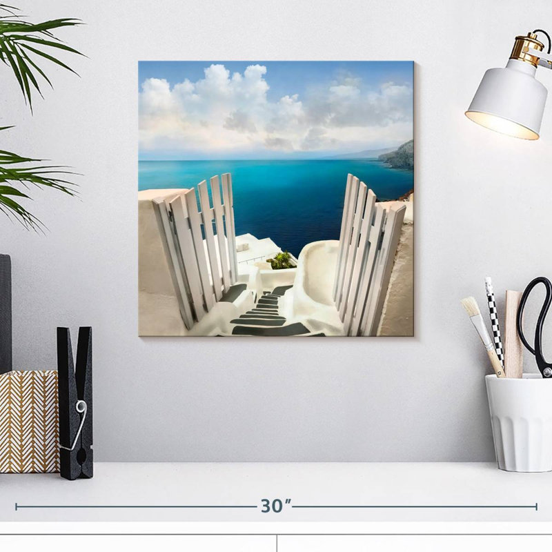 Nicci Seaside Blue Dreams, H 16 po x l 16 po