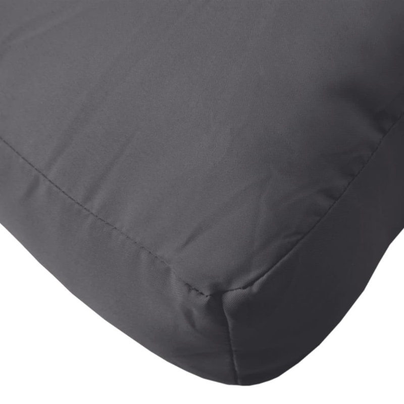 vidaXL Pallet Cushion Anthracite 100% polyester 31.5 x 15.7 x 4.7 in, Anthracite, 31.5" H x 15.7" W x 4.7" D