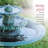 Outdoor Pedestal 3-Tier Water Fountain and Birdbath, 35"