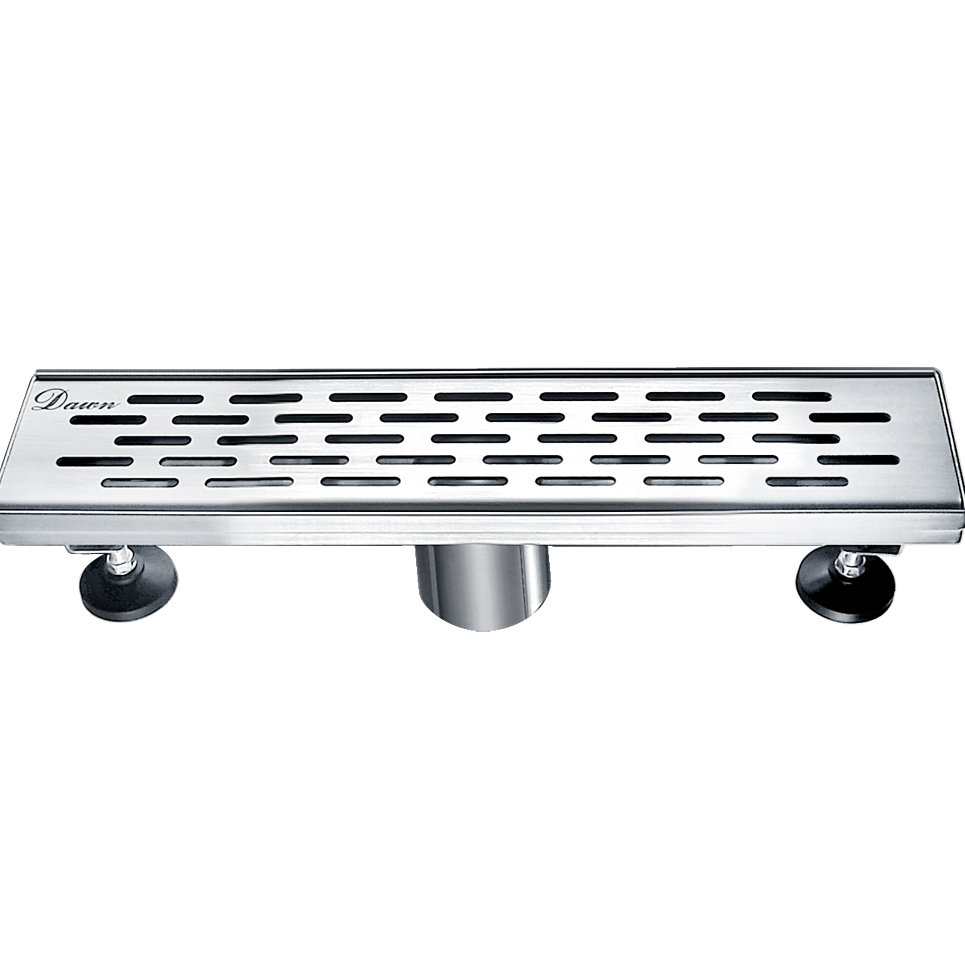 Yangtze River 12 Inch Long Linear Grid Stainless Steel Floor Shower Drain Dawn USA