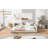 Queen Size &amp; Twin XL Size Upholstered Platform Bed, No Box Spring Needed, Sturdy &amp; Durable