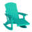HDPE Outdoor Folding Adirondack  Rocking Chair With Retractable Ottoman -1969850223