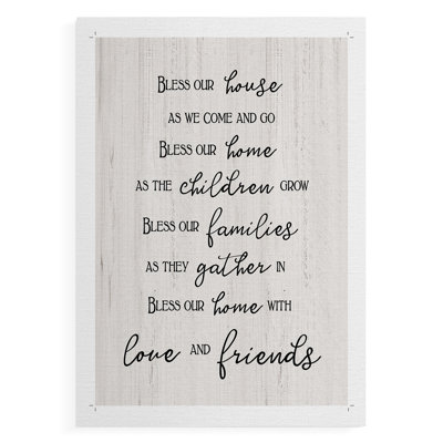 Love and Friends -Canvas Print Only - NOT FRAMED