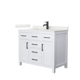 Beckett 42" Freestanding Single Bathroom Vanity with Quartz Top