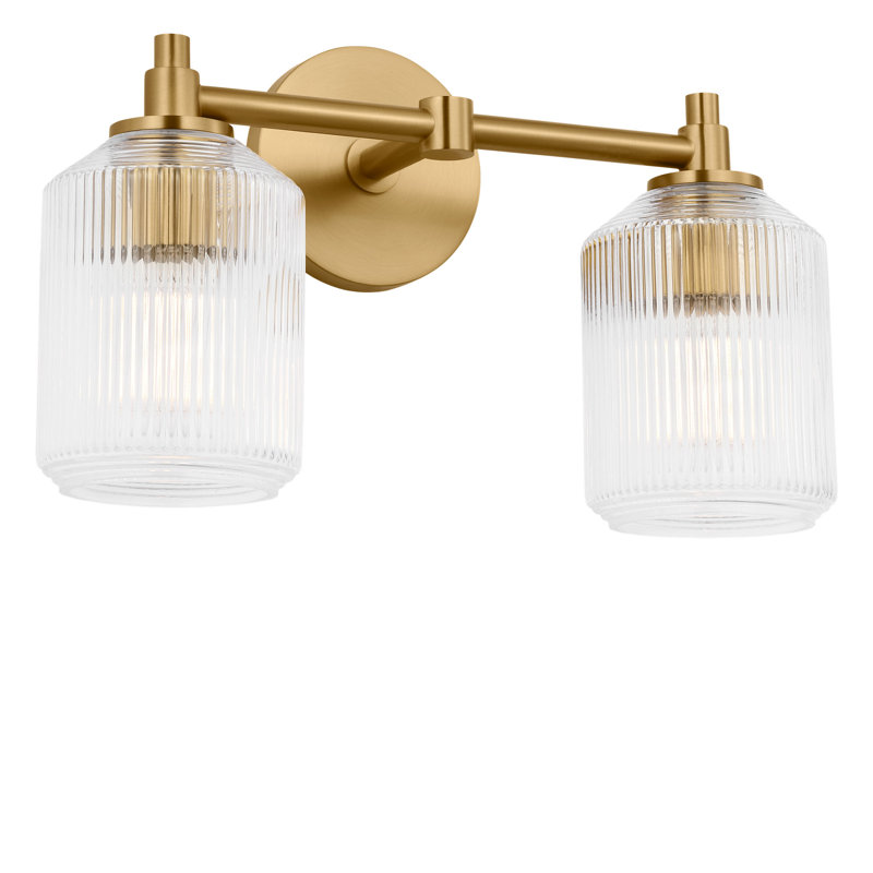 Barstow Bath, 9" H x 15" W x 6.125" D, Burnished Brass