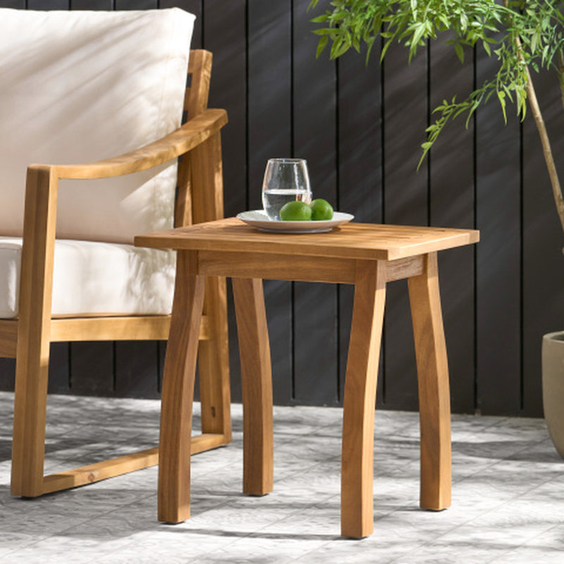 De 2 fauteuils club d'extérieur en bois avec coussins bleus, finition, confortable dans les patios de jardin - Fauteuil idéal pour