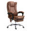 Fauteuil de bureau massant inclinable avec hauteur réglable et repose-pieds