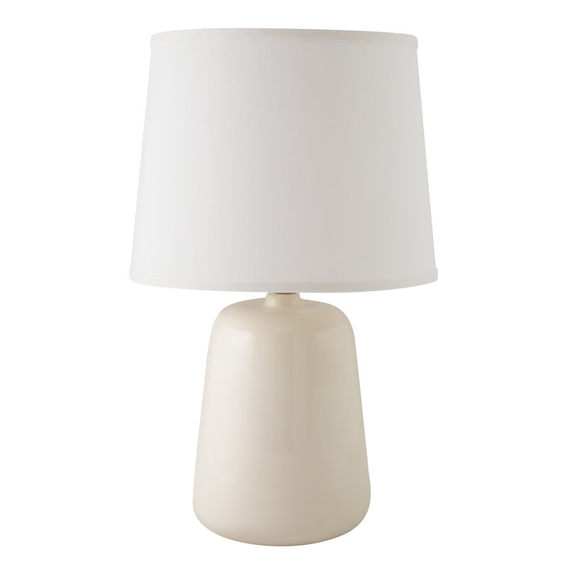 Wilkin Ceramic Table Lamp, Gloss White