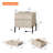 Laverda Modern Minimalist Nightstand, Reed Pattern Design, With Usb Ports-116190679