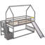 Lit superposé avec glissade convertible House-692909843