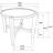 Round Solid Wood End Table