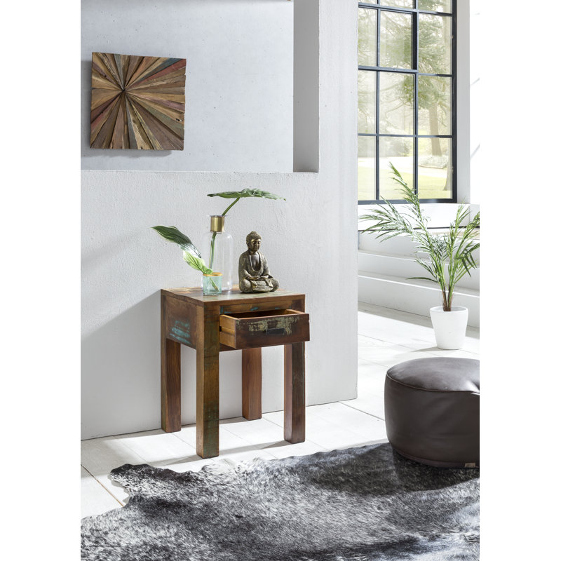 Alma 40cm W Solid Wood Bedside Table