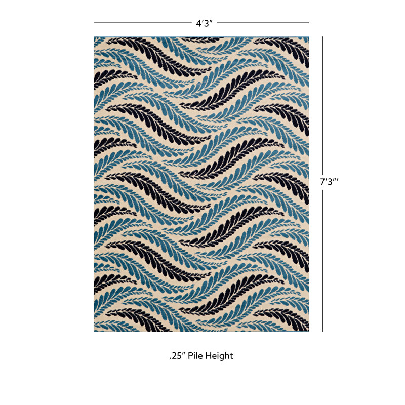 Capri Geometric Indoor Rug, Rectangle 4'3" x 7'3"