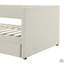 Twin Size Corduroy Daybed With Two Drawers And Wood Slat