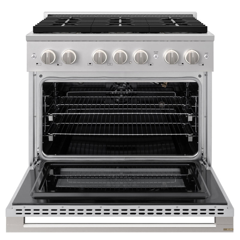 ZLINE 36 in. Marino Gas Range with 6 Burner DuoPro Cooktop and Gas Oven in Stainless Steel