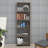 Modern Walnut Bookshelf, 50 x 63 x 7.7 inches | 100% Melamine Coated Particle Board, Thickness: 0.7 inches | Numerous Shelves, Wall-Mountable Design for Extra Storage | Elegant Solid Color for Home & Office-1317700811