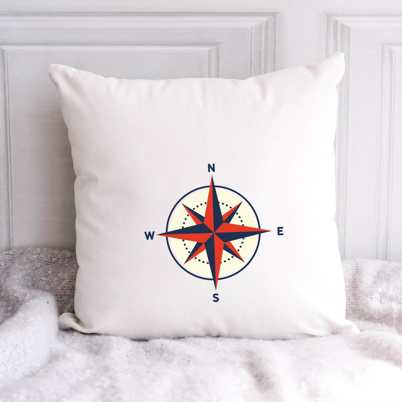 Nautical Sea Life_238 - Coussin décoratif avec coussin décoratif, H 18 po x l 18 po