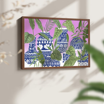 Indigo Palms I - reproduction encadrée - réarmable