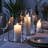 11.25'' H Glass, Metal Tabletop Hurricane