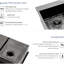 Évier encastré à double cuve noire en acier inoxydable de calibre 18, 33 po x 22 po, pratique