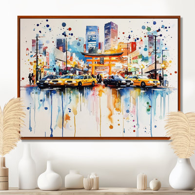 Neon Lights Of Manhattan Chinatown - Tokyo Wall Art Living Room