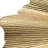 Single Piece Gold Ginkgo Leaf Wall Sculptural Accent - 43"L X 23.5"H 1.6"D, Keyhole Mount For Vertical Hanging On Ornamental Item 43 Inches In Length, 23.5 Height, 1.6 Depth, Indoor Ornament