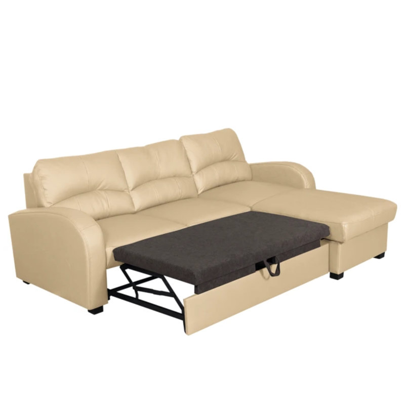 Fridulf 3 Seater Sofa Bed, Right Hand Facing, Beige