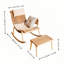 Chaise berçante en rotin