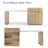82.6" Fluted Kitchen Island With Extendable Dining Table & Storage For 2-6,Double Side Storage,Charging Station, Spice Racks For Dining Room-1082801258