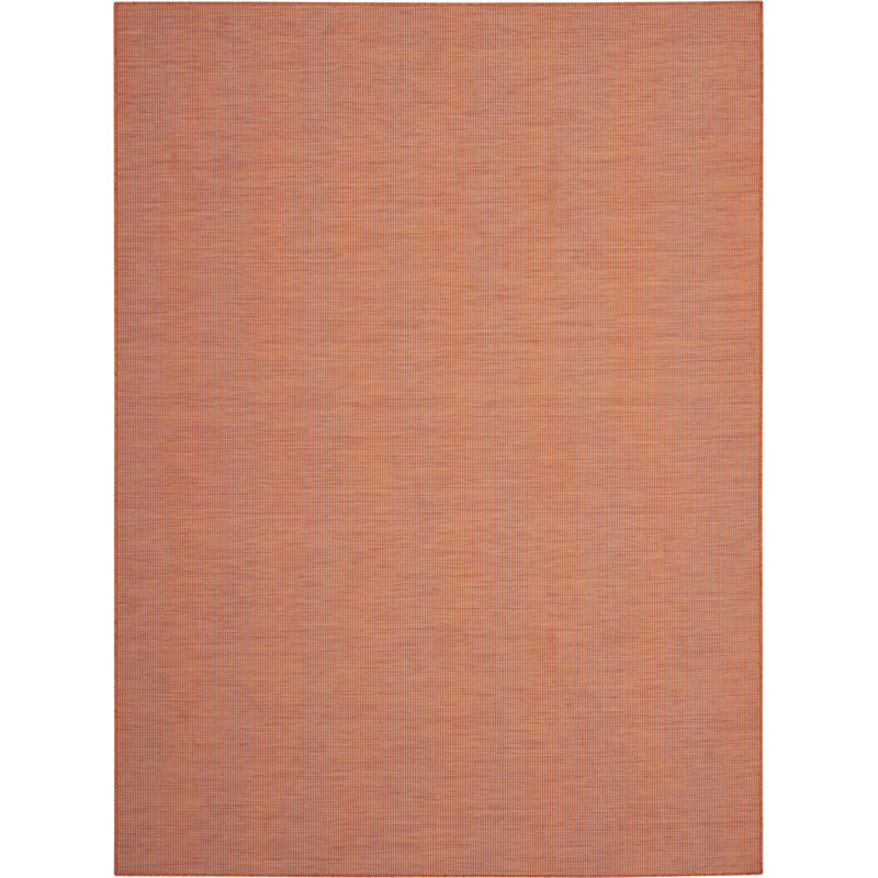 Tapis terre cuite intérieur / extérieur Lillehammer, Rectangle 9 pi x 12 pi, Terre cuite