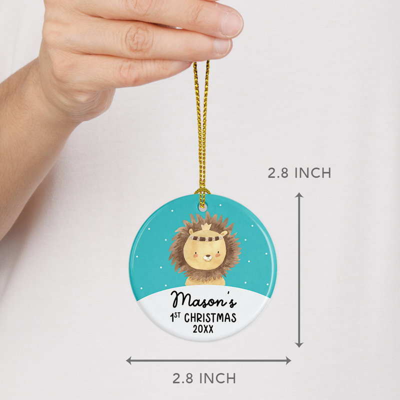 Ornement boule de lion, Blue