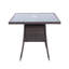 Newson Rectangular Metal Outdoor Dining Table With Umbrella Hole , 80cm cm W 80cm cm D-270328074