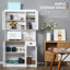 Armoire de rangement autoportante moderne avec comptoir pour four à micro-ondes