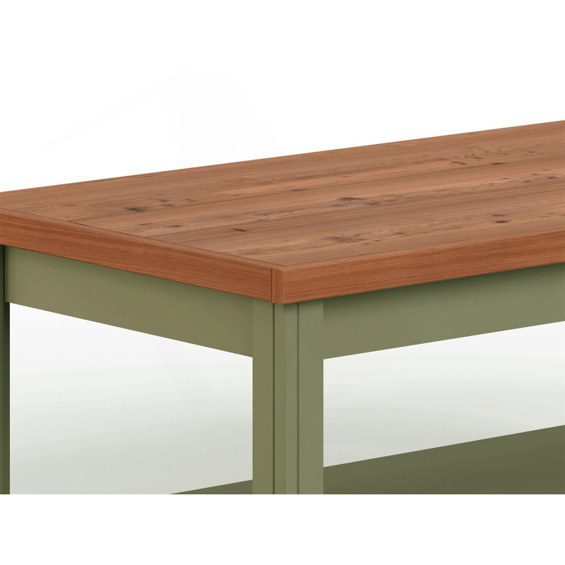 Table basse 48 pouces Modern Farmhouse avec finition deux tons
