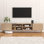 Modern 86.6" Tv Stand For Living Room, Fluted Design Entertainment Centre With Adjustable Shelves,Media Tv Console Table With Storage