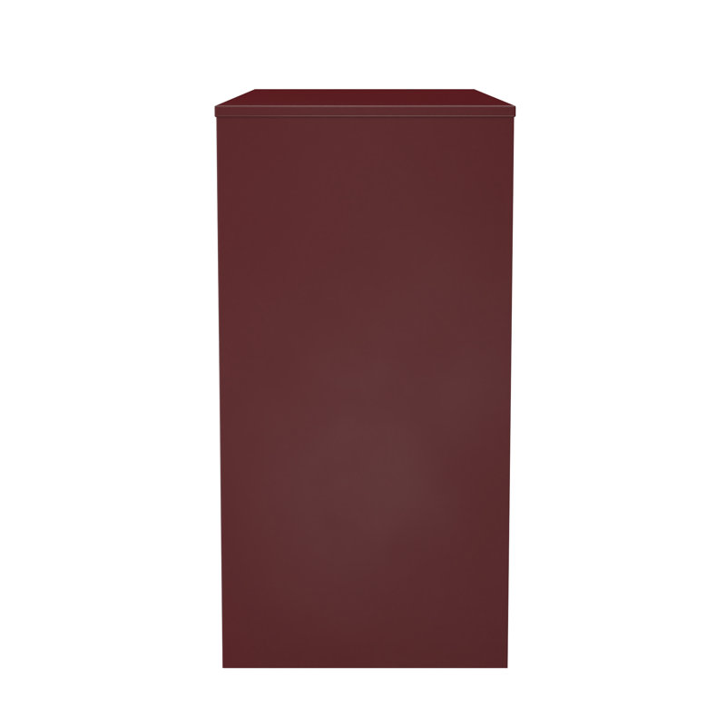 Taeyah 4 Drawer Vanity, Red