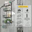 Serviteur de douche suspendu en acier inoxydable Lutece-712034305