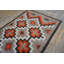 Small Scatter Size Rectangle Gray 1920s Wool Navajo American Antique Flat Weave Rug