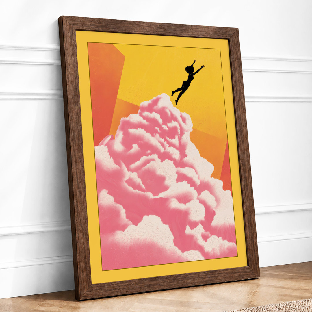 Descent into Dreams Modern - Framed Print