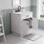 Meuble-lavabo simple 30 po avec plateau en marbre Darricka-133985174