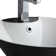 34.62" Tall Ceramic Circular Pedestal Bathroom Sink with Overflow