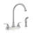 High Arc 2-Handle Kitchen Faucet with Side Sprayer(Set of 2)
