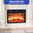  24" Recessed Electric indoor Fireplace With Adjustable Temperature