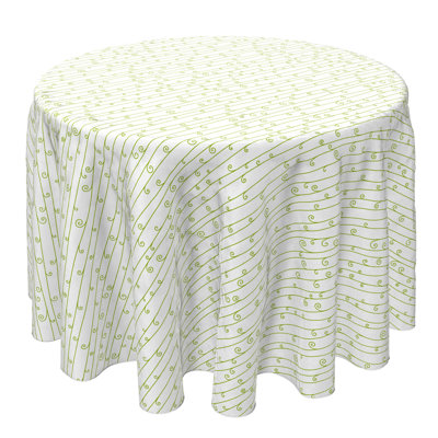 Round Cotton Twill Tablecloth
