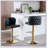 Swivel Barstools Adjusatble Seat Height, Upholstered Bar Stools with Back Tufted