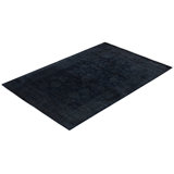 Overdyed One-of-a-Kind Rectangle 4'3" X 6'1" Hand Knotted Area Rug