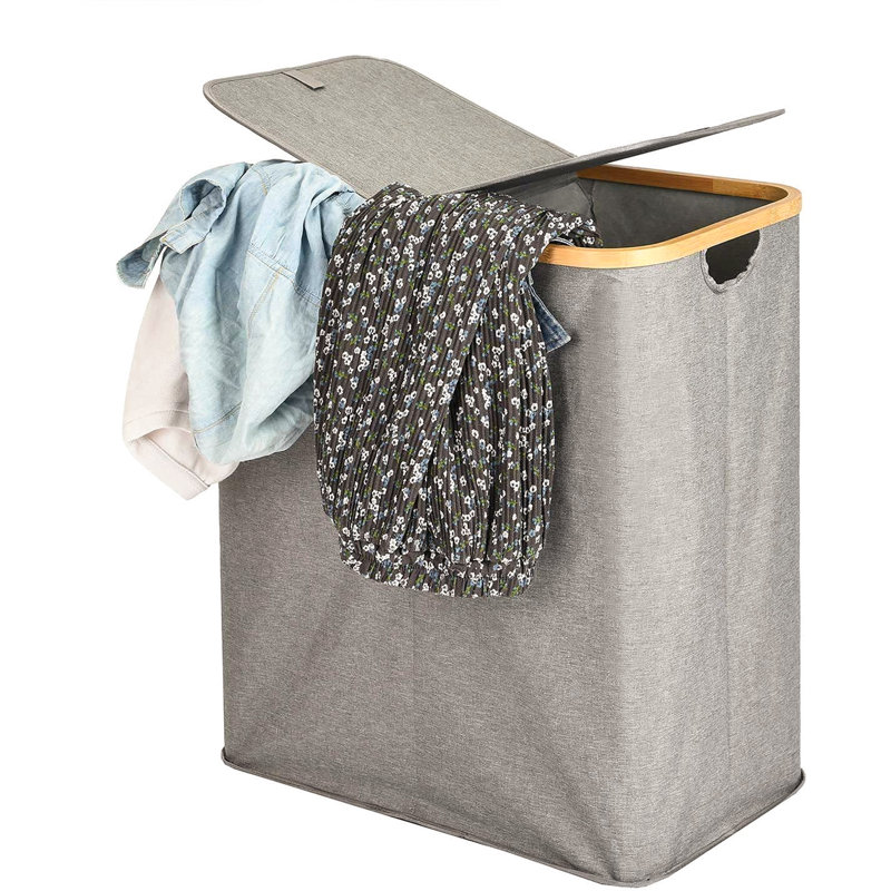 Laundry Sorter with Handles, Grey