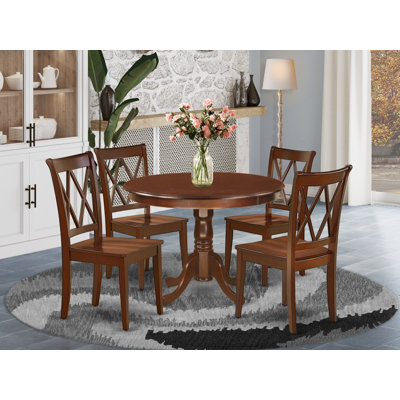 Eleanna Springs Rubberwood Solid Wood Dining Set