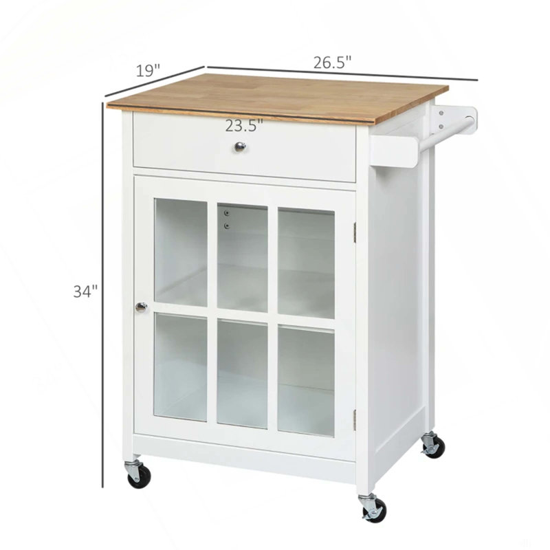 Îlot de cuisine mobile, chariot de cuisine portable