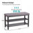 Small Shoe Bench, 3-Tier Shoe Rack, 6 Pair Shoe Storage Bench with PU Seat Cushion, Entryway Shoe Rack Bench with Metal Mesh Shelves, Freestanding Shoe Organizer for Hallway-285045730